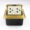 Yumo Brass Cover Ground Socket Electrical Pop up Floor Socket